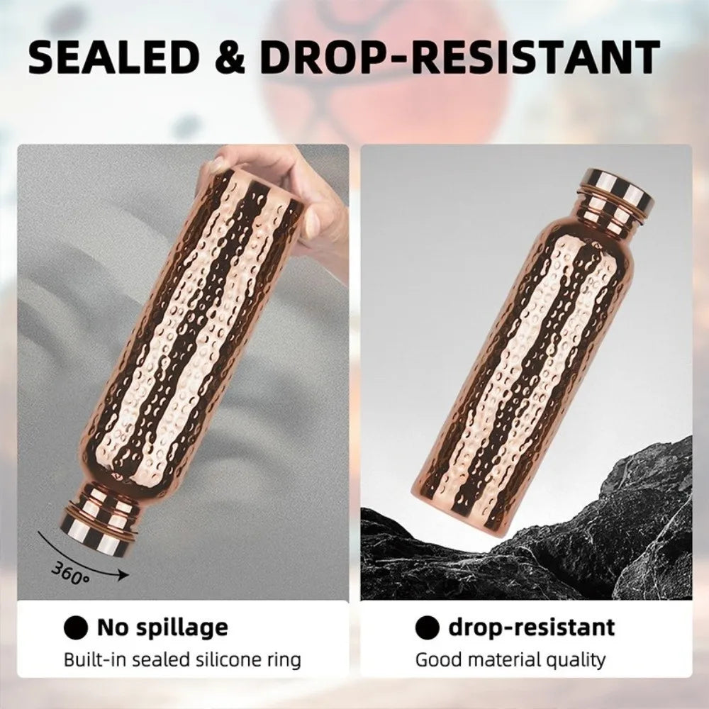Premium 800ml Copper Water Bottle