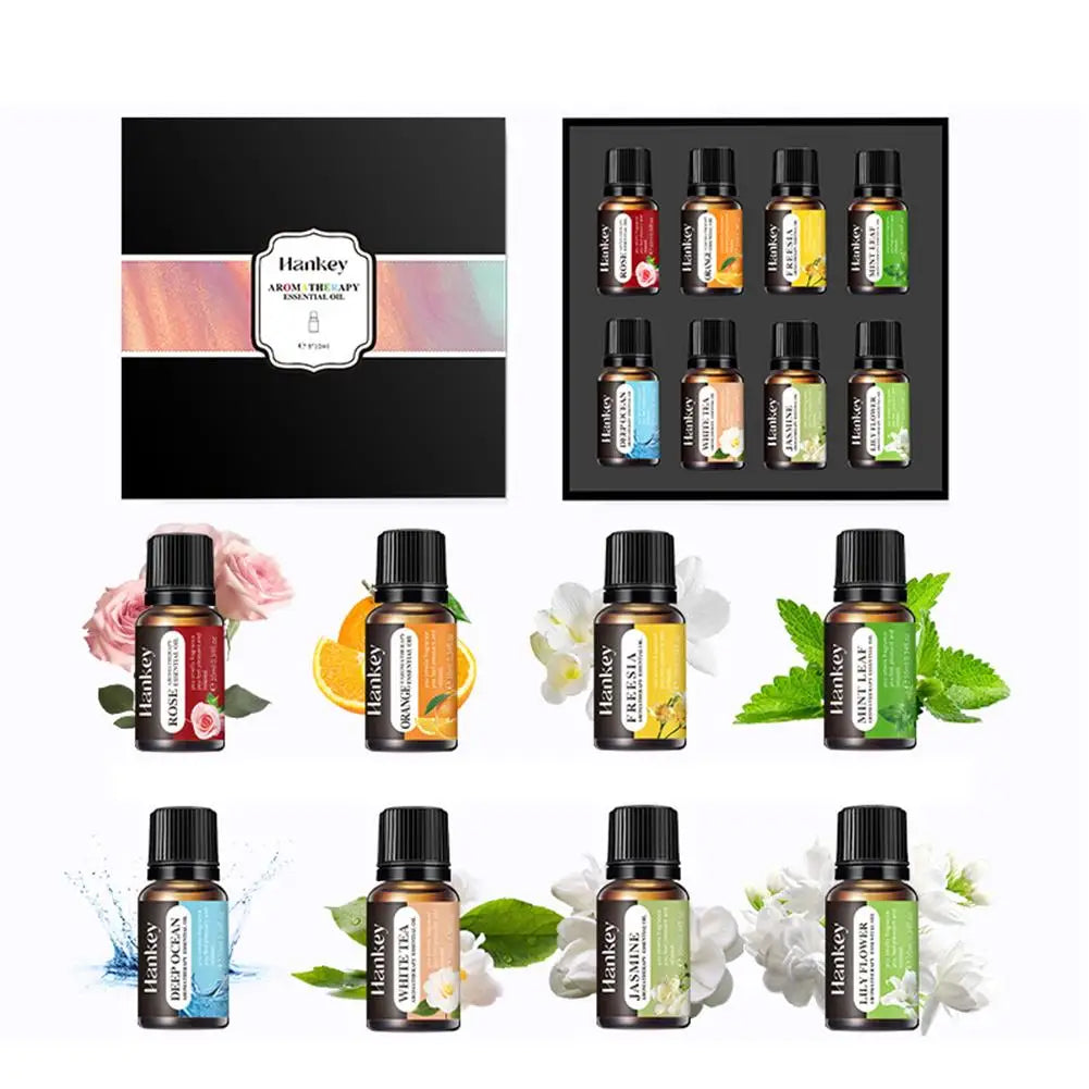 Aromatherapy Essential Oil Set – Natural Scent for Diffusers & Car Air Fresheners