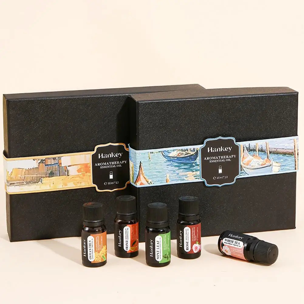 Aromatherapy Essential Oil Set – Natural Scent for Diffusers & Car Air Fresheners