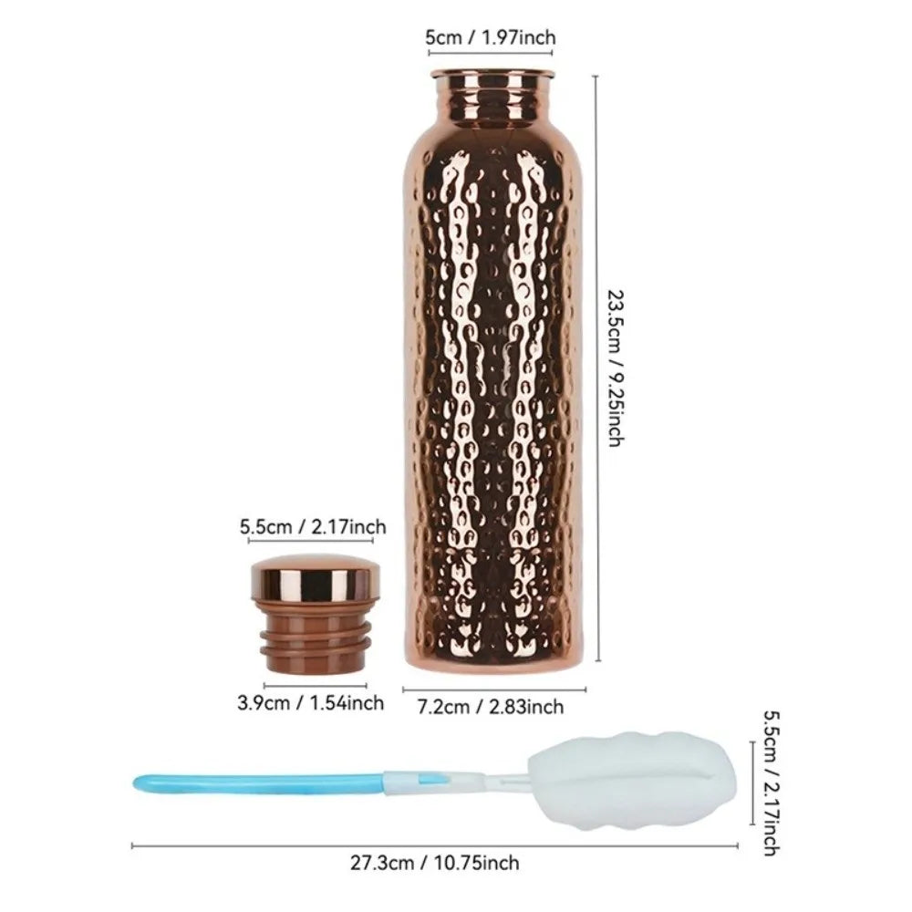 Premium 800ml Copper Water Bottle