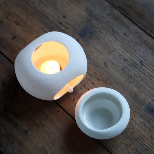 Oval Essential Oil Burner – Large Capacity Aroma Oil Warmer