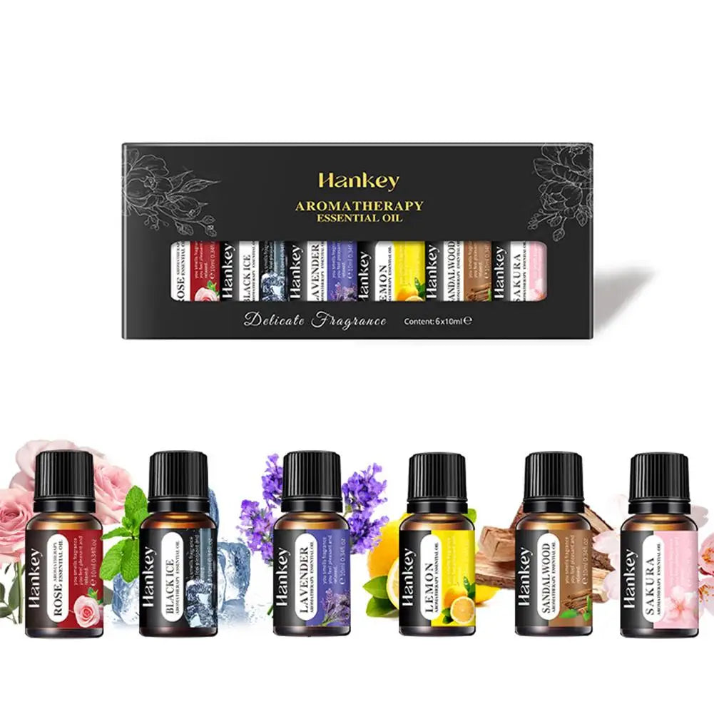 Aromatherapy Essential Oil Set – Natural Scent for Diffusers & Car Air Fresheners