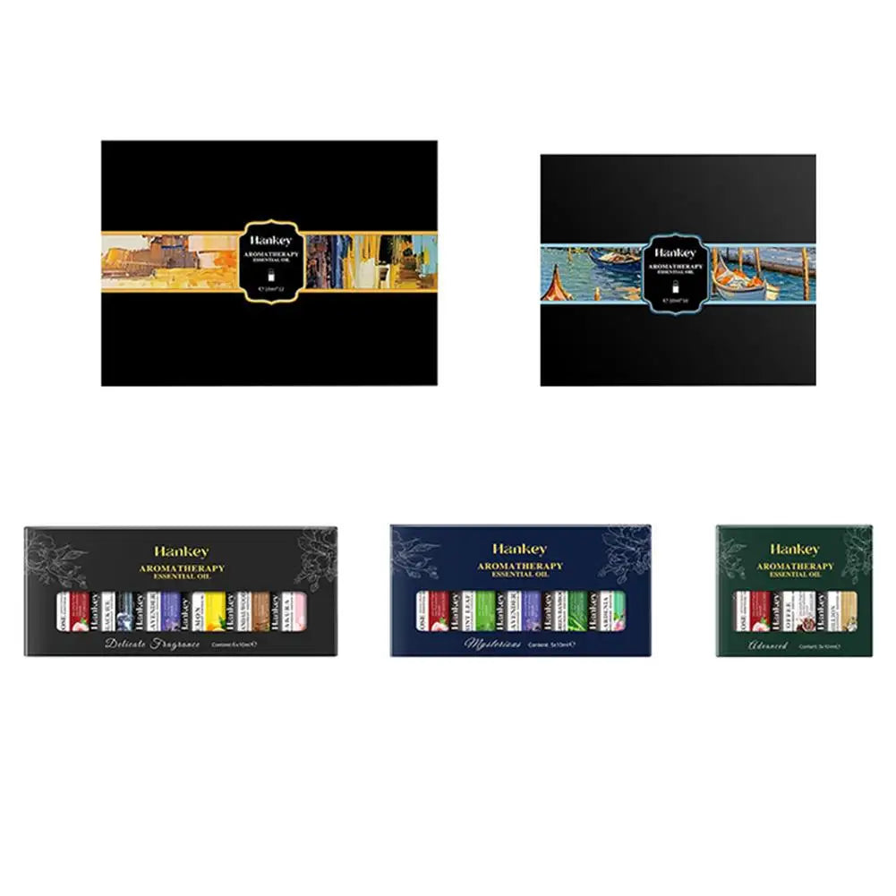 Aromatherapy Essential Oil Set – Natural Scent for Diffusers & Car Air Fresheners