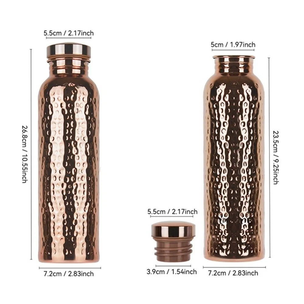 Premium 800ml Copper Water Bottle