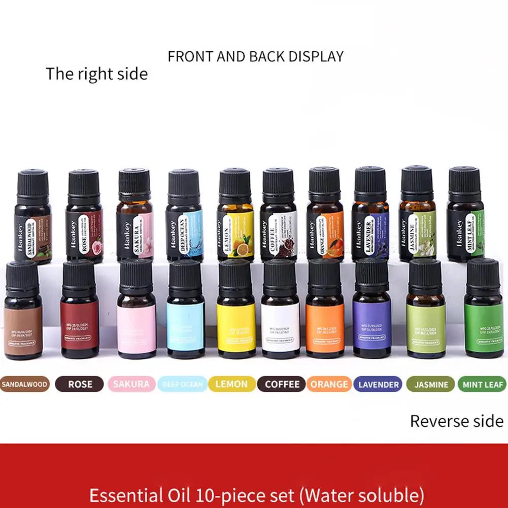 Aromatherapy Essential Oil Set – Natural Scent for Diffusers & Car Air Fresheners