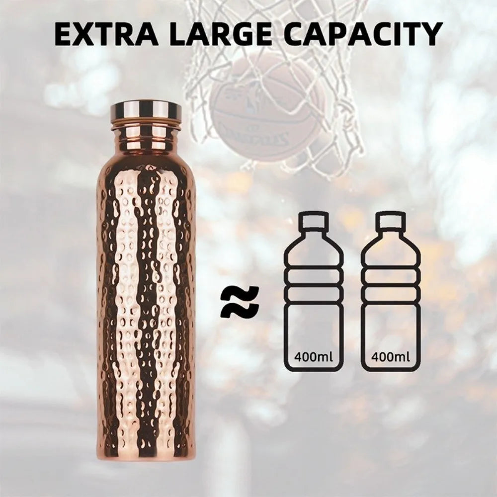 Premium 800ml Copper Water Bottle