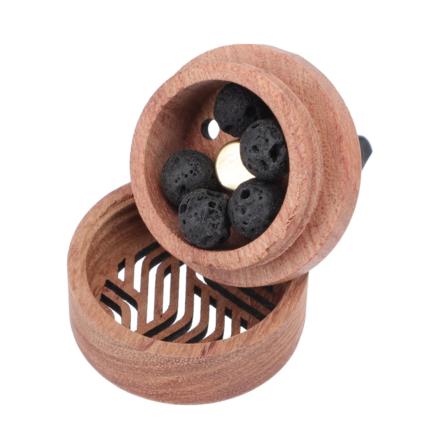 Aroma Wooden Car Vent Diffuser — Essential Oil Air Freshener