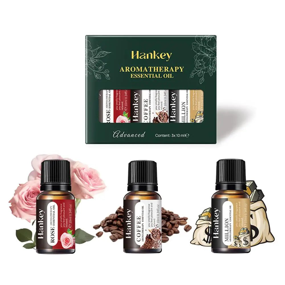 Aromatherapy Essential Oil Set – Natural Scent for Diffusers & Car Air Fresheners