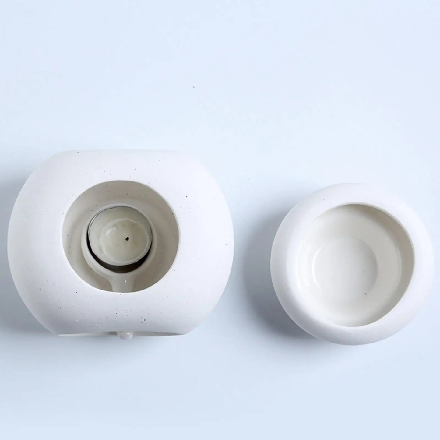 Oval Essential Oil Burner – Large Capacity Aroma Oil Warmer