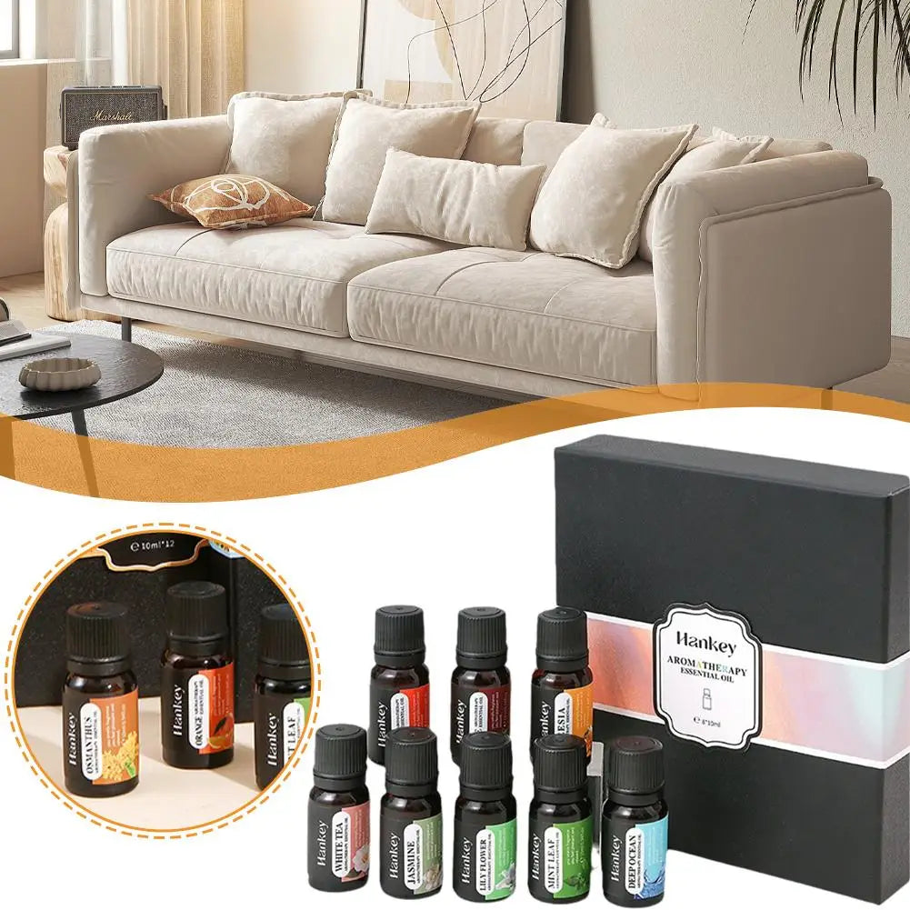 Aromatherapy Essential Oil Set – Natural Scent for Diffusers & Car Air Fresheners