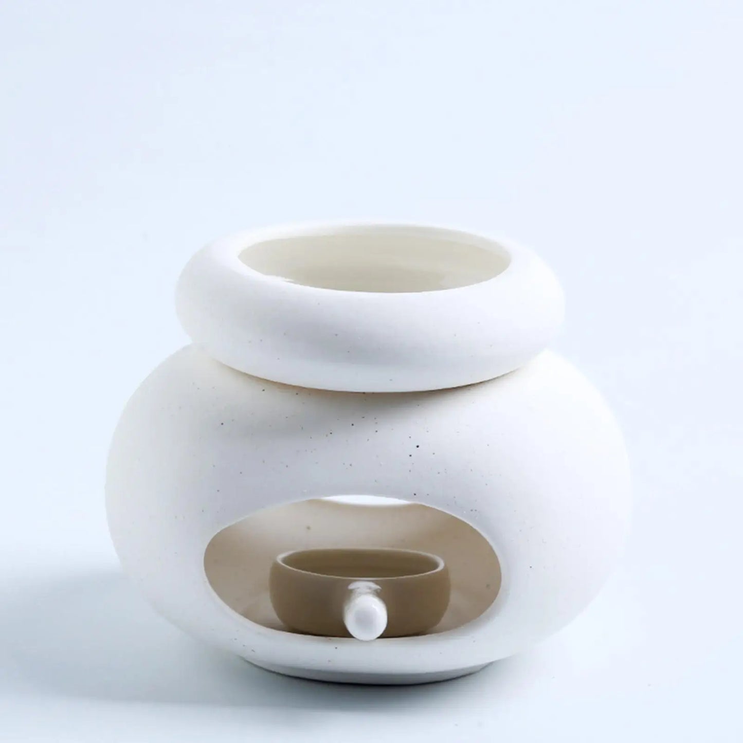 Oval Essential Oil Burner – Large Capacity Aroma Oil Warmer