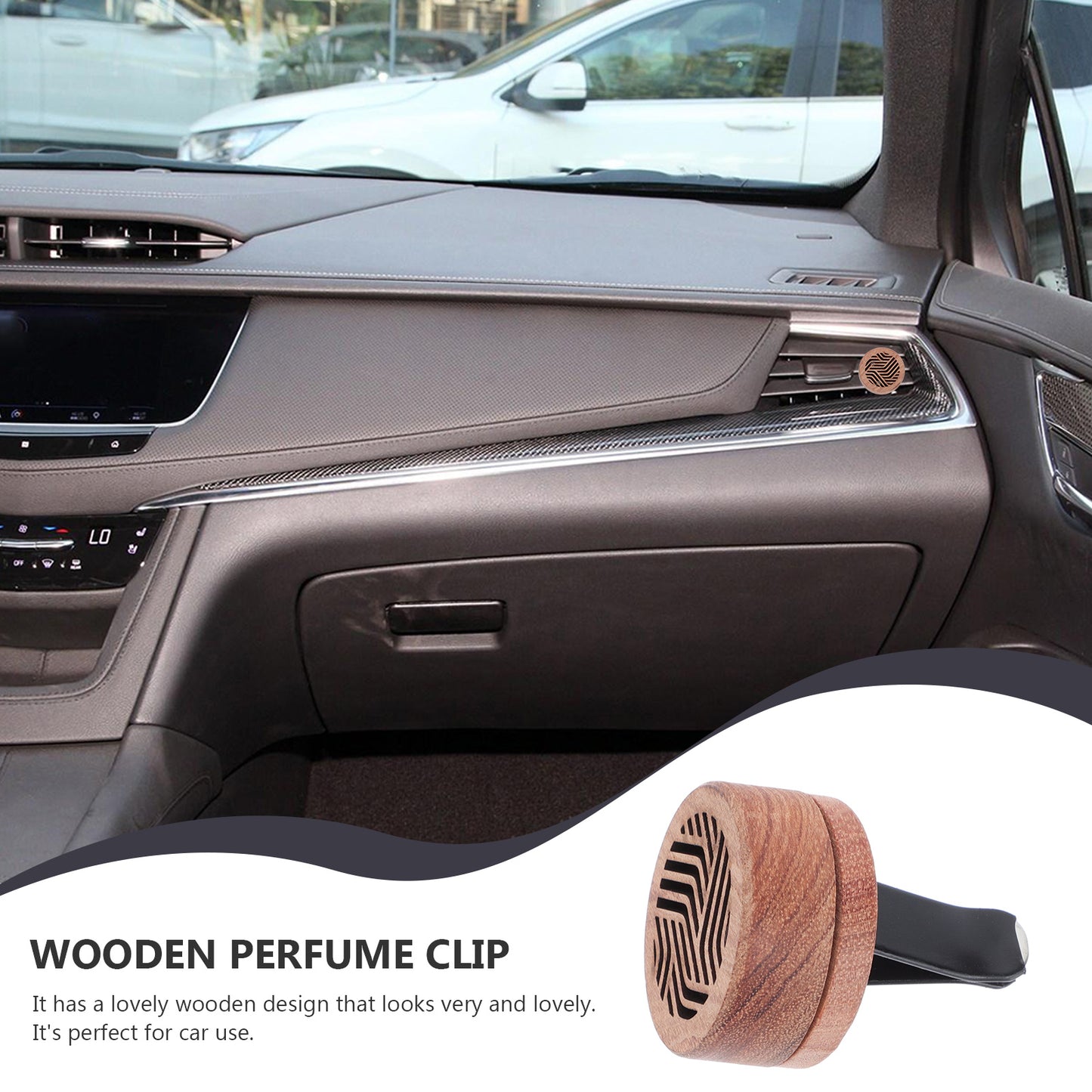 Aroma Wooden Car Vent Diffuser — Essential Oil Air Freshener